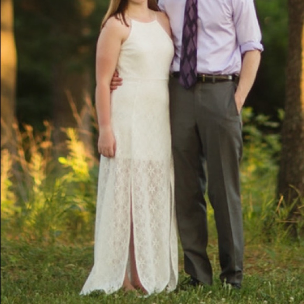 White Lace Maxi Dress